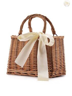 Straw Beach Bags for Women Rattan Woven Wicker Purse Crochet Tote Clutch